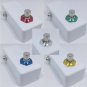 Guitar Pedal Stomp Box Switch Aluminum Topper Top Caps Assortment incl. Nut