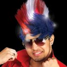 Fun Central LED Light Up Patriotic Mohawk Wig Headband for Women & Men - 4th ...