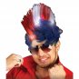 Fun Central LED Light Up Patriotic Mohawk Wig Headband for Women & Men - 4th ...