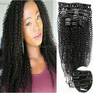 Art of Love 100% Human Hair Afro Kinky Curly Clip in Hair Extensions Natural ...