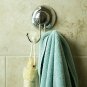 Gecko-Loc Suction Cup Double Hooks Shower Accessory Stainless Steel and Chrom...