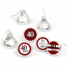 We Still Do - 40th Wedding Anniversary - Party Round Candy Sticker Favors – L...