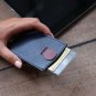 Slim Genuine Leather Wallet with Pull Tab - Sleeve - Card Holder