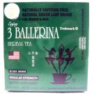 Diet Tea for Men and Women 30 Tea Bags, Three Ballerina 30 Count