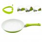 Ceramic Nonstick Frying Pan, Pococina Induction Aluminum Open Skillet with De...