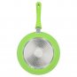 Ceramic Nonstick Frying Pan, Pococina Induction Aluminum Open Skillet with De...