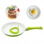 Ceramic Nonstick Frying Pan, Pococina Induction Aluminum Open Skillet with De...