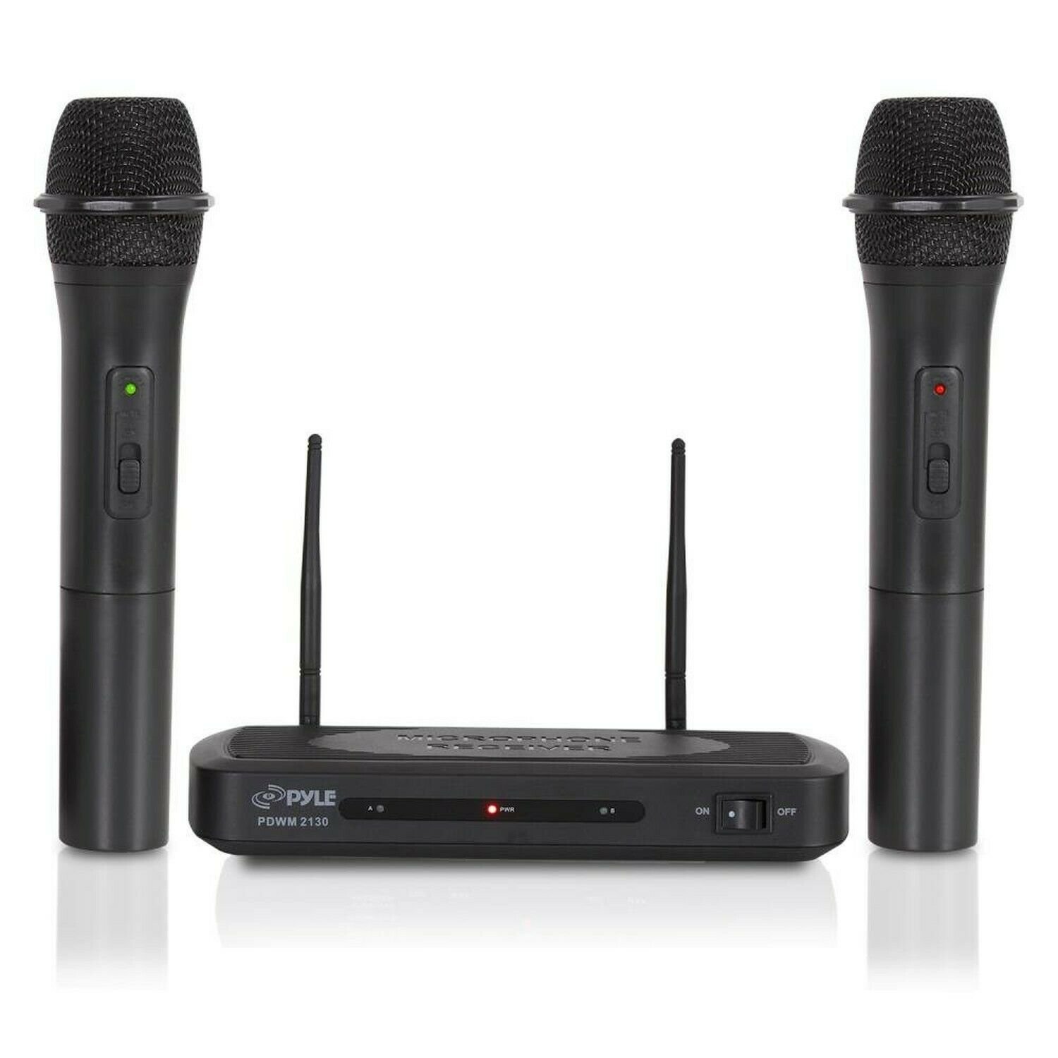 Dual Channel Wireless Microphone System - Dual Frequency Wireless Mic Receive...