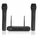 Dual Channel Wireless Microphone System - Dual Frequency Wireless Mic Receive...