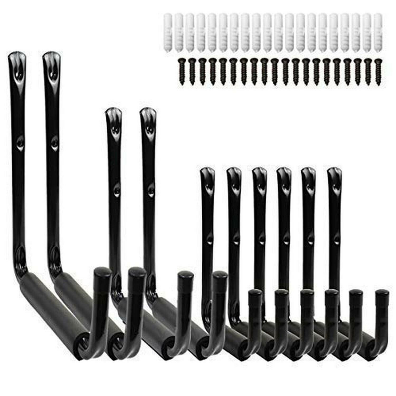 CoolYeah Garage and Garden Storage Utility Hooks with Jumbo Arm, 3 Sizes (Pac...