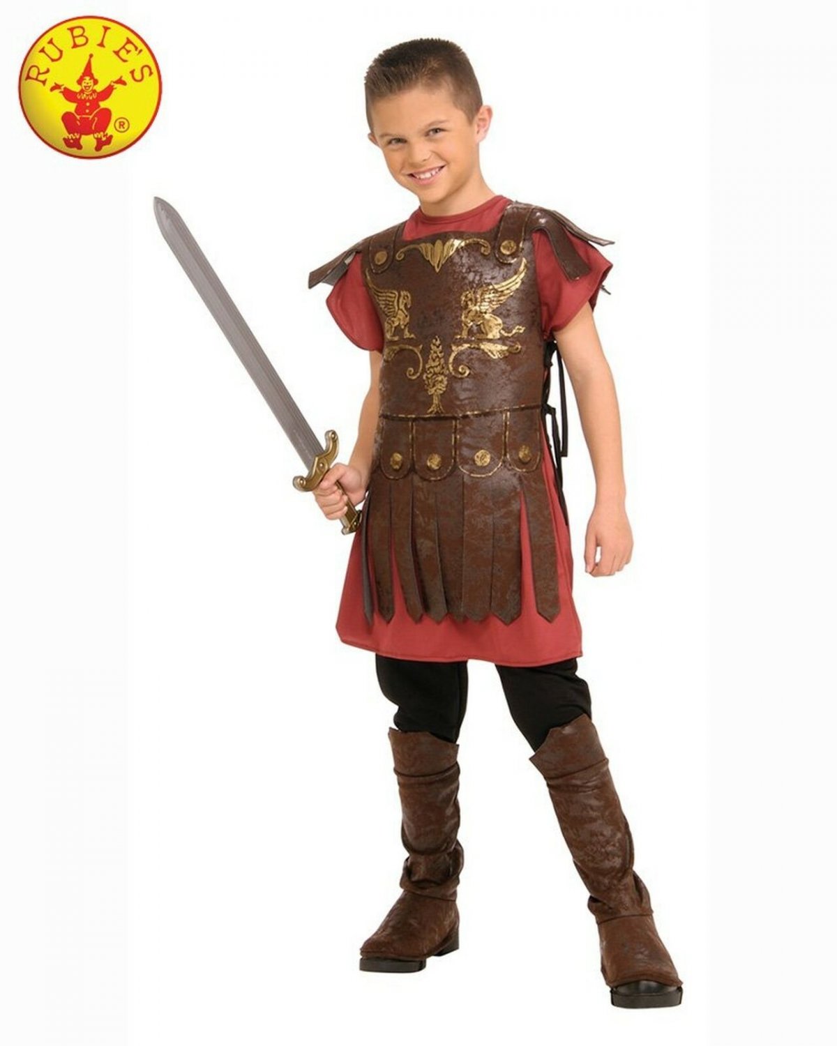 Child's Gladiator Costume, Large Large (12-14) Multi Standard Packaging