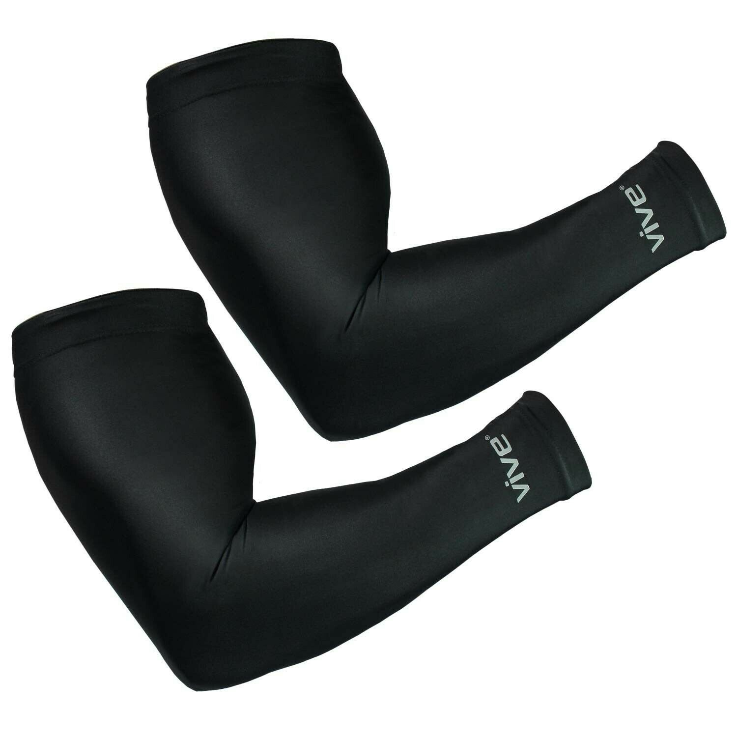Vive Basketball Sleeve (Pair) - Long Arm Compression Elbow Support Wrap- UV S...
