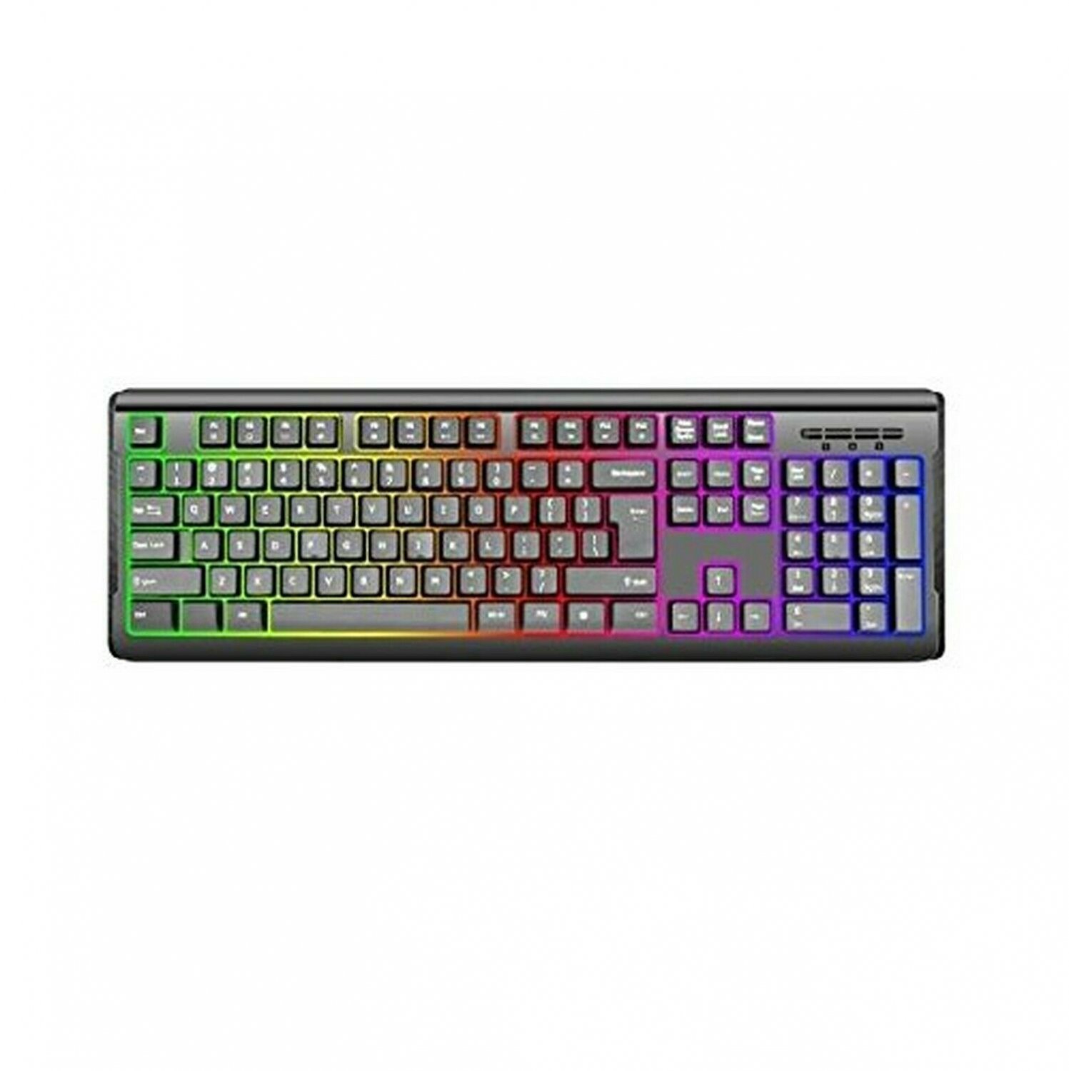 iMicro KB-US9821C Rainbow Backlit Wired USB Keyboard Pack of 1