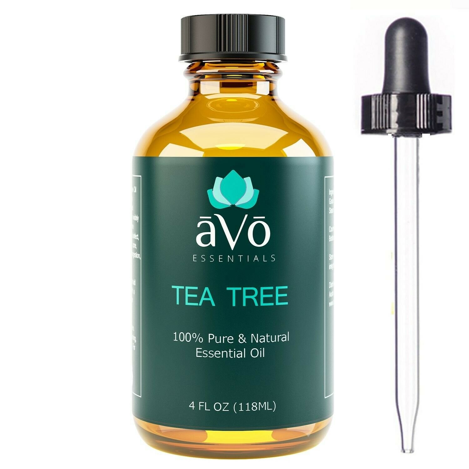 AVO Tea Tree Essential Oil for Toenail Fungus and Dandruff Treatment - 4 Ounce