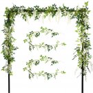 Felice Arts 2 Pcs Artificial Flowers 6.6ft/Piece Silk Wisteria Ivy Vine Green...