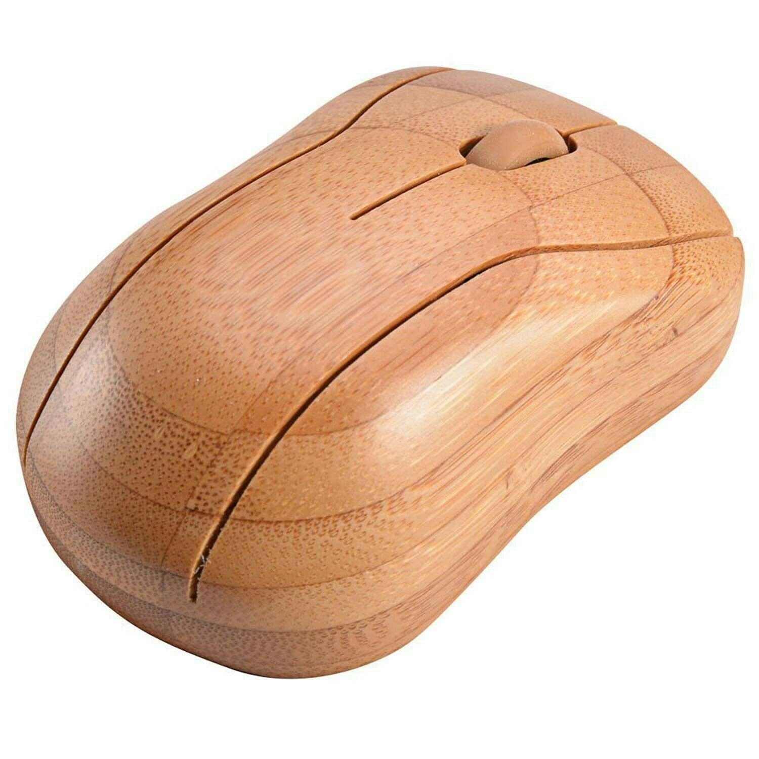 Eco-Friendly Bamboo 2.4 GHZ Wireless Optical Mice DPI 1200/1600 for PC, Lapto...