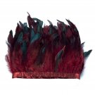 AWAYTR Rooster Feather Fringe Trim for Crafts Width 5-7" Pack of 5 Yards (Win...