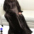 Catalonia Wearable Blanket with Sleeves and Pocket, Comfy Soft Fleece Mink Mi...