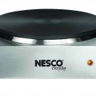 Nesco SB-01 Stainless Steel Electric Burner, 1500-watt, Silver