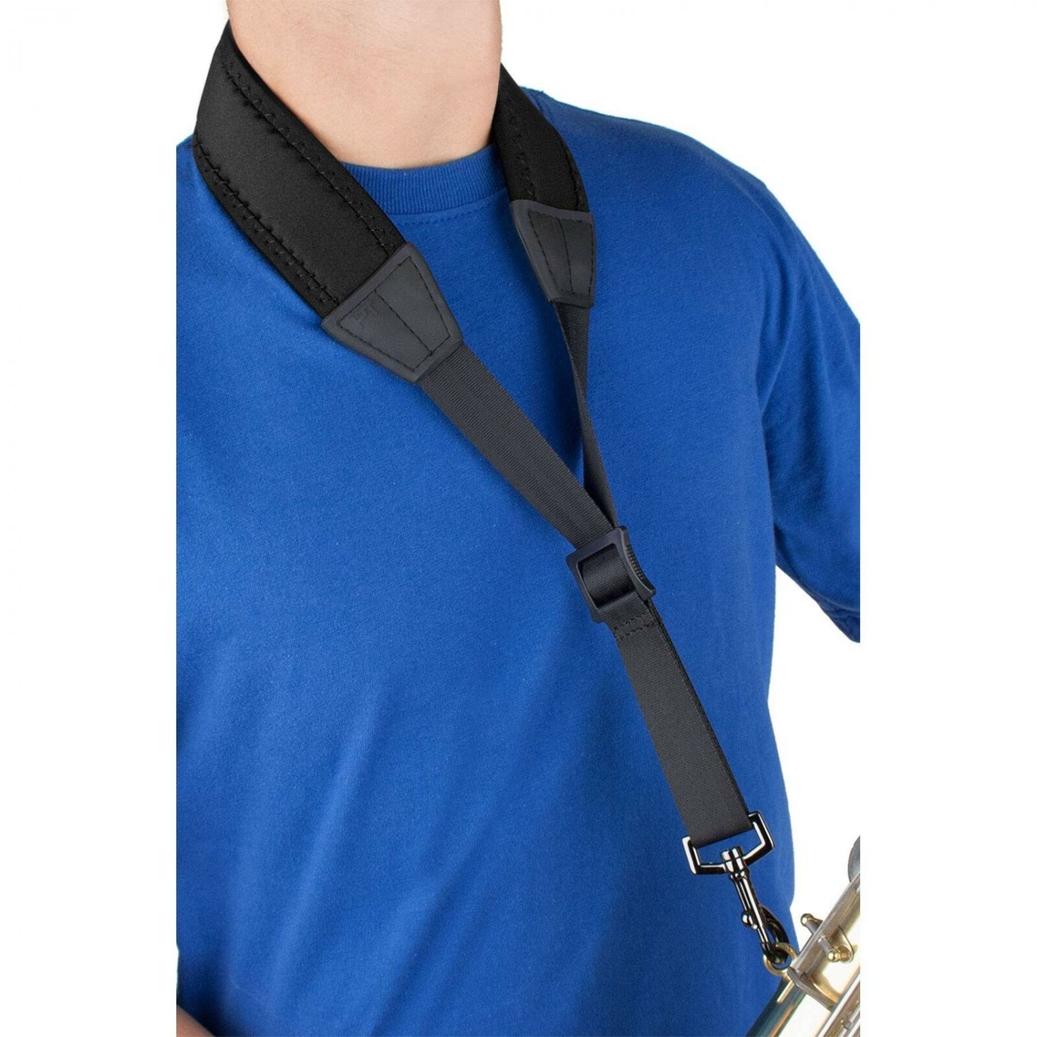Pro Tec N305M 24-Inch Padded Neoprene Saxophone Neck Strap with Metal Snap Tall