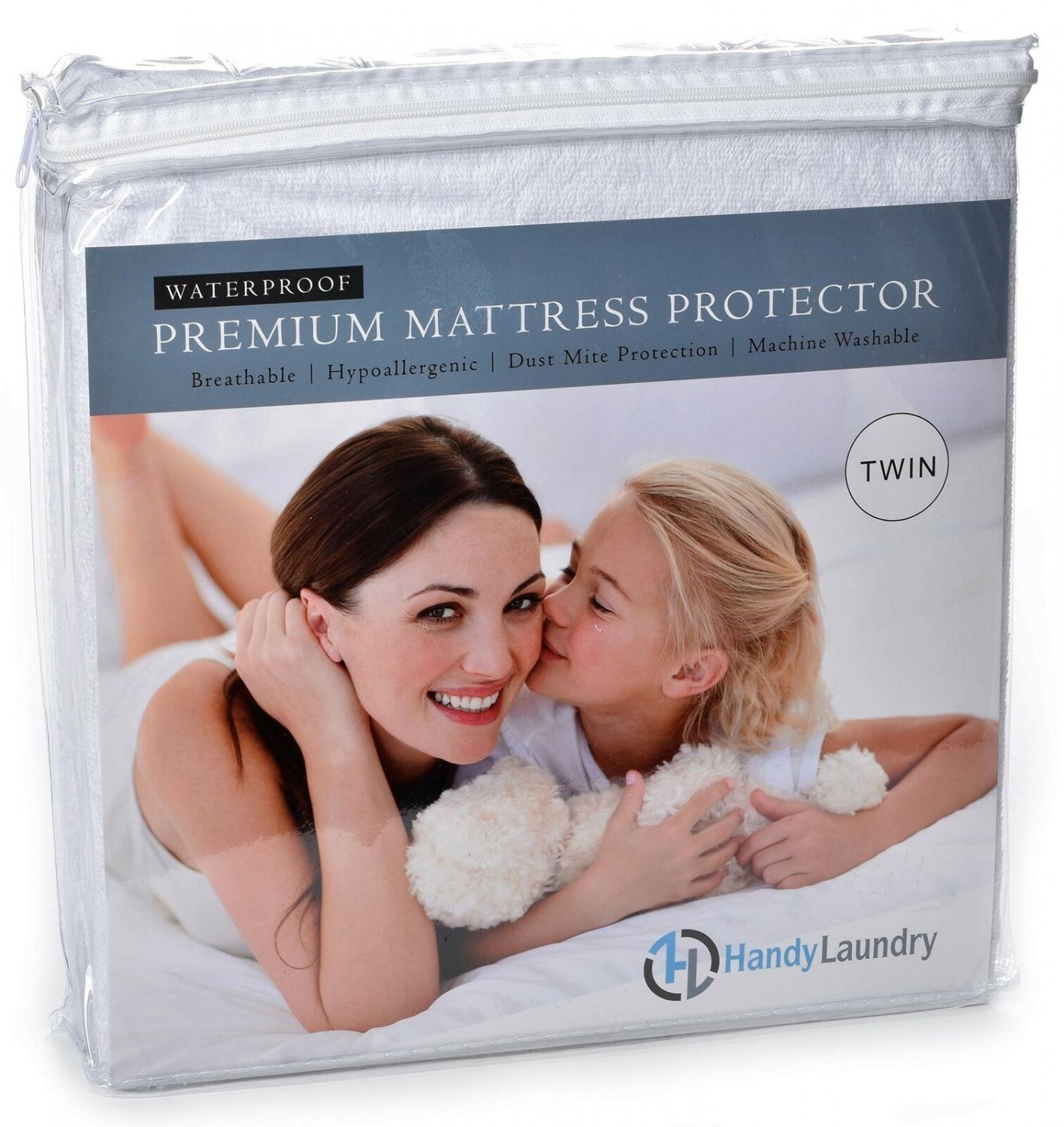 Twin Mattress Protector, Waterproof, Breathable, Blocks Dust Mites, Allergens...
