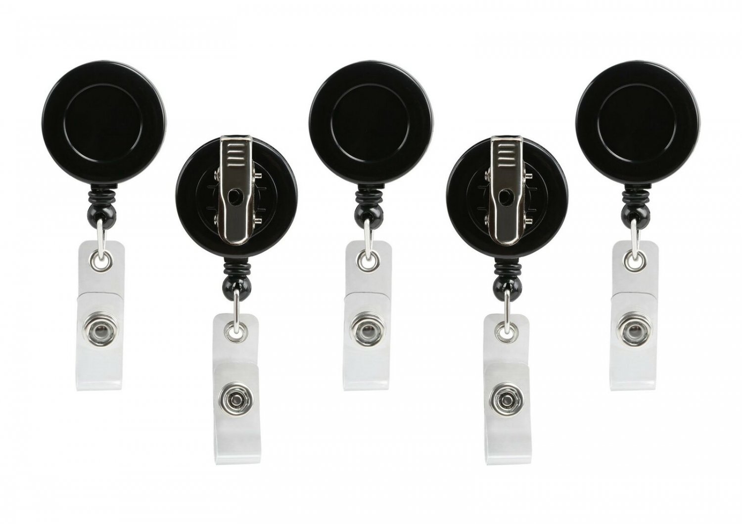 Retractable Badge Holder ID Card Holder Reel with SWIVEL-BACK Alligator Clip ...