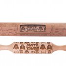 Star wars Rolling Pin Embossing wood engraved gift idea for Baking and Cookie...