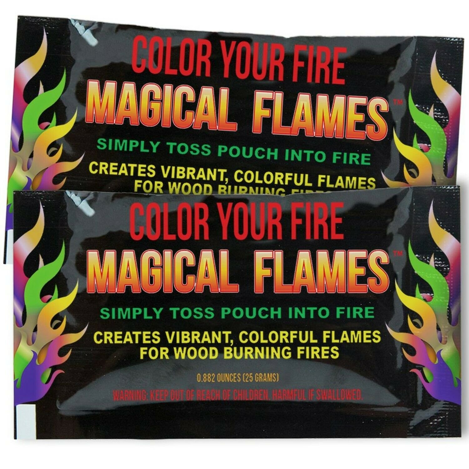 Magical Flames 12-pack: TWICE THE COLOR, half the price! Creates Vibrant, Rai...