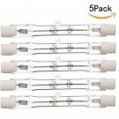 5Pack - 78mm J Type Double Ended T3 Halogen Light Bulbs, 80 Watt 120 Volt (10...