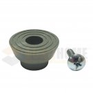 Replacement Rubber Tip for Kickdown/Drop Down Door Stop Holder, Grey, 10 Pack