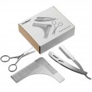 Beard Tools, SoulBay Beard Shaping Grooming Kit for Men Including Stainless S...