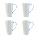 BIA Latté Mug, 17 oz , White, Porcelain - Set of 4