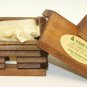 Small LOG Cabin Incense Burner 2.5"x3.5" Comes with 10 Balsam Fir Logs Paine's