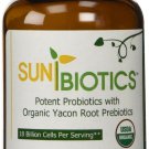 Sunbiotics #1 USDA Certified Organic Probiotic w/Organic Yacon Root Prebiotic...