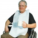 Disposable Adult Tie-Back Poly Bibs (Set of 50)