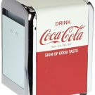 Tablecraft CC381 Coca-Cola Napkin Dispenser, Half, Red
