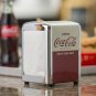 Tablecraft CC381 Coca-Cola Napkin Dispenser, Half, Red
