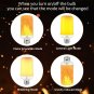 Hansang LED Flame Effect Light Bulb,E26 Standard Base,4 Modes Flickering Fire...