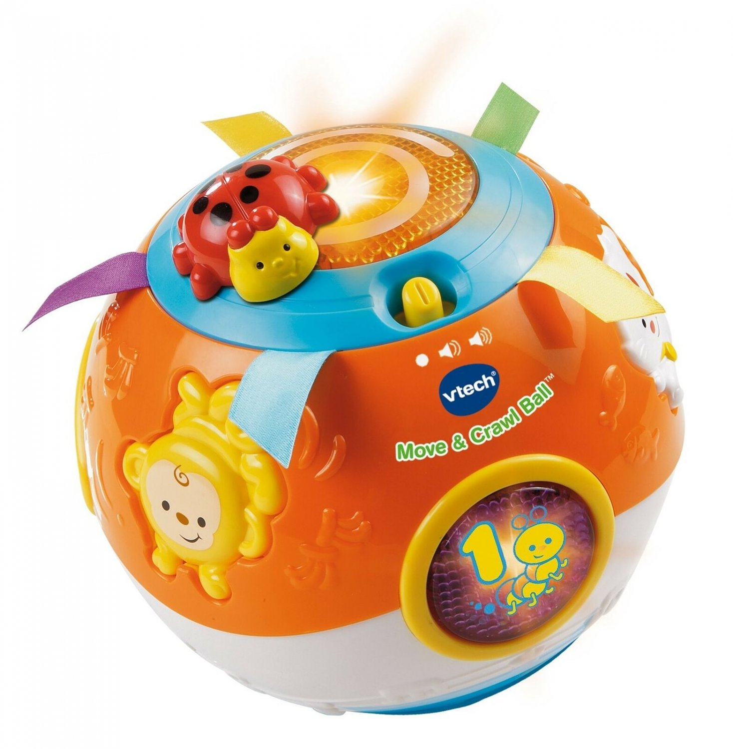VTech Move and Crawl Ball, Orange Standard Packaging