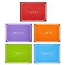 Hallmark Thank You Cards, Assorted Solid Colors (Pack of 50 Note Cards with E...