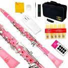 Glory B Flat Clarinet with Second Barrel, 11reeds,8 Pads Cushions,case,careki...
