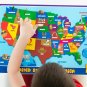 UNCLE WU United State Map Learning Placemats -Educational Kids Placemats
