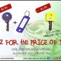 Key Caps Tags - Stretchy All-in-One Key Cover & Tags - ONE Size FITS Most Key...