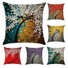 Oil Painting Print Polyester Throw Pillow Case Cushion Cover Home Sofa Decora...