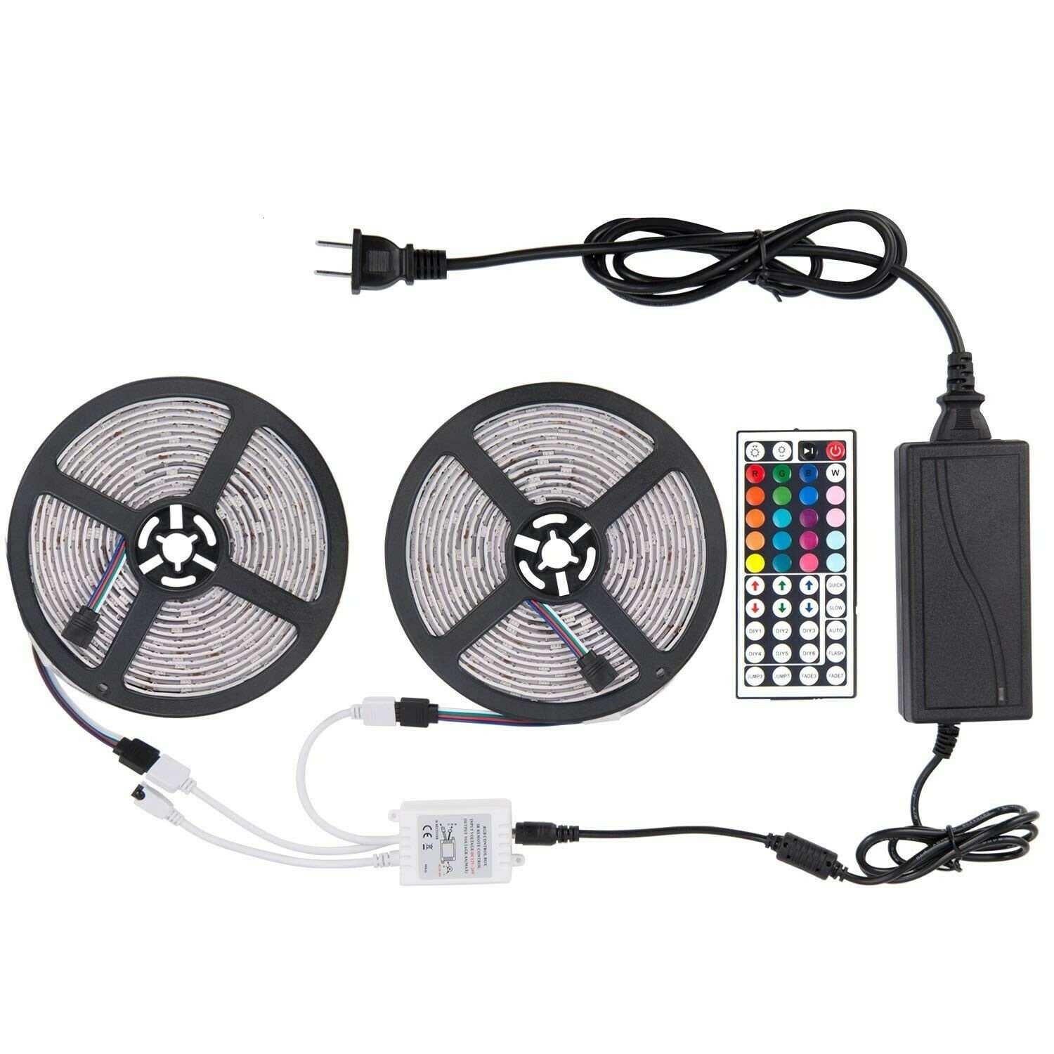 SUNNEST LED Strip Lights, Waterproof SMD 5050 32.8Ft 300LEDs RGB Light Strips...