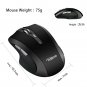 Silent Rechargeable Wireless Mouse - Tsmine Noiseless Mute Mouse,3 Adjustable...