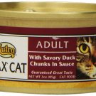 Nutro Max Adult Wet Canned Cat Food Duck 3 oz (Pack of 24)