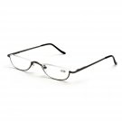 ZUVGEES Vintage Alloy Semi Rimless Reading Glasses Men Women Half Frame Slim ...