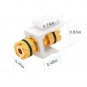 VCE 3 Pairs Banana Jack Binding Post Keystone Jack Insert with Black & Red Ri...