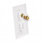 VCE 3 Pairs Banana Jack Binding Post Keystone Jack Insert with Black & Red Ri...